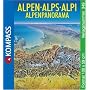Kompass Panorama-Karten, Alpen, plano 