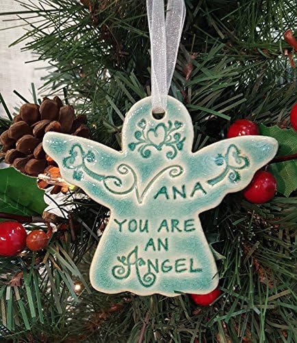 Nana You Are An Angel Handmade Ceramic Angel Ornament