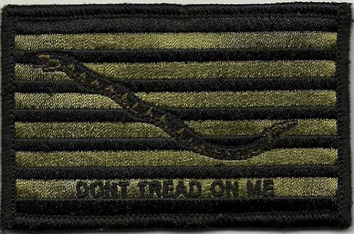 Shoulder Patch - Navy Jack Don't Tread On Me - Olive Drab