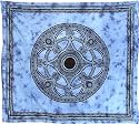 Alterras - 100% Baumwolle-Dekortuch: Celtic blau, Rad (LxB: 236x208cm)