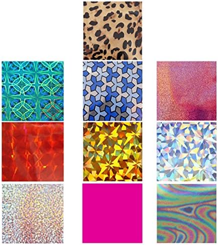 Dazzle Color 10 Pcs Nail Art Nail Foil Sticker Patch Wraps Tips DIY Decoration #3
