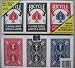 Bicycle 3 Deck Lot of Playing Cards Red, Black & Blue