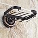 Rozinsanitary Elegant Oil Rubbed Bronze Soap Dish Holder Wall Mount Bath Soap Storage Basket