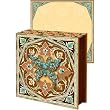 Butterfly Brown Blue Brooch Note pad, Jeweled Mini Notepad, Punch Studio