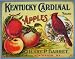 Ky Cardinal Apples Tin Sign - Classic Tin Signs