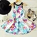 Fancyinn® Women Sexy Halter Neck Floral Print Backless Beach Skater Mini Dress