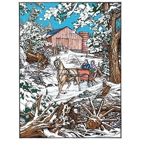 Winter Scene, Kids PBN