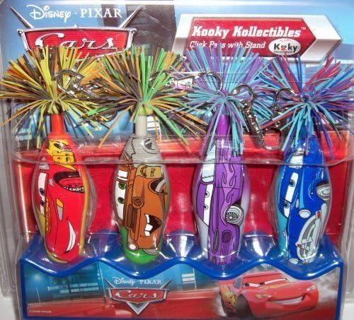 Kooky Klickers Collectible Pen - Disney Cars Series 1 (COMPLETE SET OF 4) (Lightning McQueen-Mater-Ramone &amp; Doc Hudson)