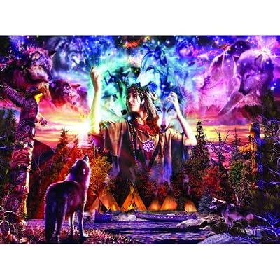 Wolf Maiden 1000pc Jigsaw Puzzle by David Penfound