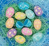 Pastel Flowers, Swirls, & Polka Dots Plastic Easter Eggs - Set of 12