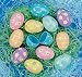 Pastel Flowers, Swirls, & Polka Dots Plastic Easter Eggs - Set of 12