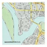 Mapkin, 5x5, Package of 20 Napkins, Washington DC