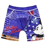 ☆★ディズニー【Disney】国内正規品★☆男の子ミッキーマウスダメージプリント重ね着風トランクス型水着80cm:90cm:95cm (80cm)