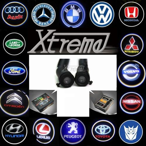 Xtreme® 5w 4th Generation 2x LED Car Door Laser Projector Ghost Shadow Step Light Logo for Audi