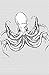 Sourpuss Octopus Shower Curtain, 72 Inch X 78 Inch