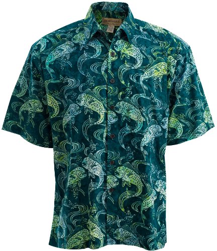 Dorado Stop Hawaiian Cotton Batik Shirt By Johari West