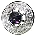 Scottish Fly Plaid Kilt Brooch Thistle Design with Stone High Quality Chrome Finish (Purple Stone)