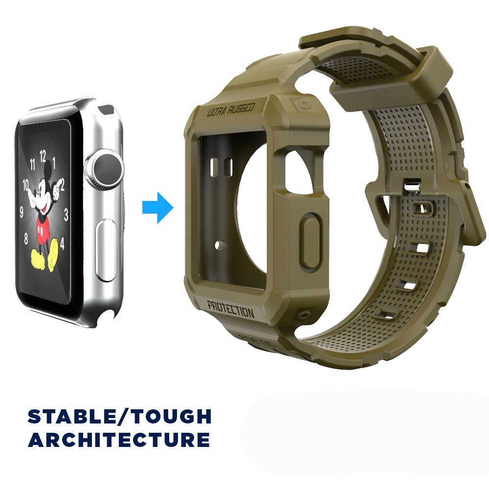 Poetic SPARTAN Ultra Rugged Band Protection TPU Case For Apple Watch