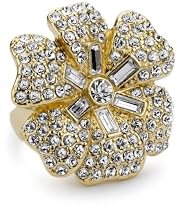 Kate Spade New York "Pave Posey" Crystal Ring Size 7