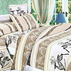 Blancho Bedding - [Beige Deer Totem] Luxury Comforter Set Combo 300GSM