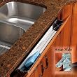 31" Stainless Steel Tip-Out Tray, With Hinges