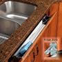 Rev-A-Shelf 25" Stainless Tip-Out Tray With Hinges for Kitchen Cupboard