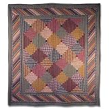 Harvest Log Cabin, Quilt King 95X 105