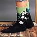 DZSbestdeal Men's 4 Pairs Cotton Colorful Patterned Casual Crew Socks, Assorted Colors, Shoe Size 6-12