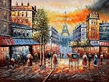 Art Reproduction Oil Painting - Famous Cities: Paris After the Rain - Extra Large 30 X 40 - Hand Painted Canvas Art