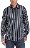 Perry Ellis Men's Electric Satin Stripe Shirt