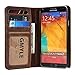 Galaxy Note 3 case, GMYLE Book Wallet Case Vintage for Samsung Galaxy Note 3 III N9000 - Brown Crazy Horse Pattern PU Leather Wallet Stand Cover