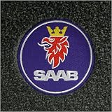 Smoke Carpet Two Front Mats 2004-2010 Saab 9-3 Custom-made Logo Floor Mats