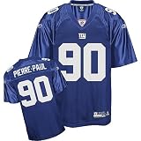 Jason Pierre-Paul #90 Blue New York Giants Reebok NFL Premier All Stitched Replica Jersey - MEDIUM