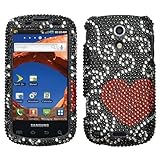 Samsung Epic 4G Bling Crystal Diamond Curve Heart Design Case