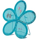3C4G Sequin Flower Earring Stands, Turquoise