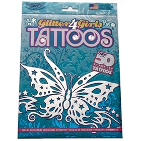 Glitter 4 Girls, Over 50 Temporary Tattoos