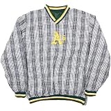 Oakland Athletics REVERSIBLE Plaid Pullover