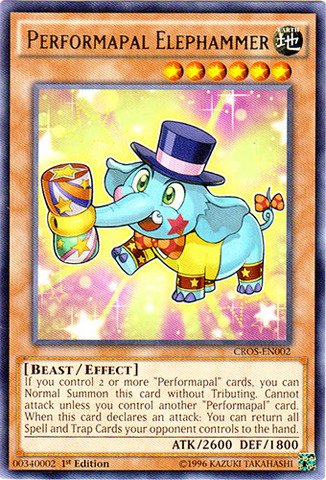 Yu-Gi-Oh! - Performapal Elephammer (CROS-EN002) - Crossed Souls - 1st Edition - Rare