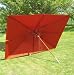 Sonnenschirm Sonderangebot terracotta Schirm Marktschirm 3x4 3m X 4m eckig exclusiv!!