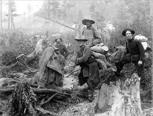 1897 Four Alaskan Gold Prospectors, Yukon Territory Photograph