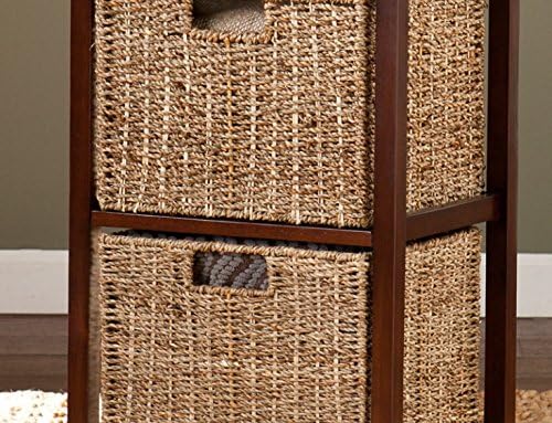 Basket Storage Cabinet - A Space Saving Shelf - The Furniture Is Ideal for Any Bedroom, Living Room and Kitchen - It Is Versatile and Has a Compact Design - Satisfaction Guaranteed!