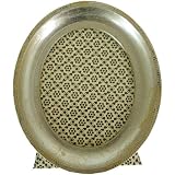 Cavallini Florentine Oval Silver Wood Picture Frame