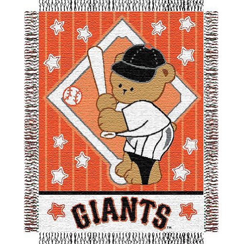 San Francisco Giants MLB Triple Woven Jacquard Throw (044 Series) (36x46