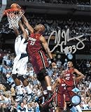 Alonzo Mourning Autographed Unframed 8x10 Miami Heat Block Photo