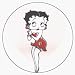 Betty Boop on Pink Heart - 1 1/4