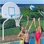 Dunnrite DeckSplash Swimming Pool Basketball Hoop with Aluminum Anchors