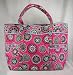Vera Bradley Super Tote Bag Purse in Cupcake Pink