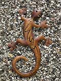 Eigenschaften LUBERONA HOME & GARDEN  / XXL WANDDEKO GEKKO METALL WETTERFEST ECHSE BRAUN 50 CM
