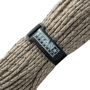 Titan Paracord's Authentic Military 550 Cord w/Velcro Fastener ★ DESERT CAMO ★ 100 FEET