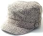 7246cd Brown Womens Military Cadet Conductor Hat with a short trendy visor